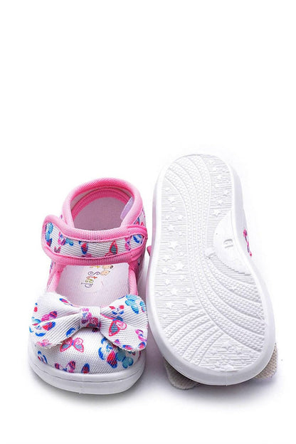 Bowknot Kids Linen Shoes-F-472