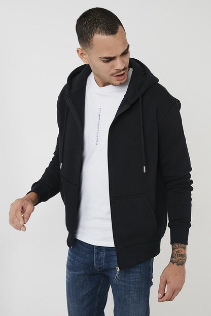 Cotton Pocket Hooded Slim Fit Winter Sweat 5827001