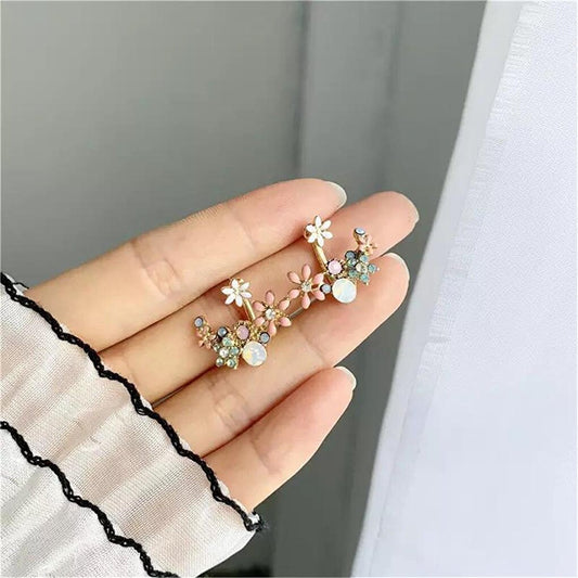 Pastel Color Flower Ghost Earrings