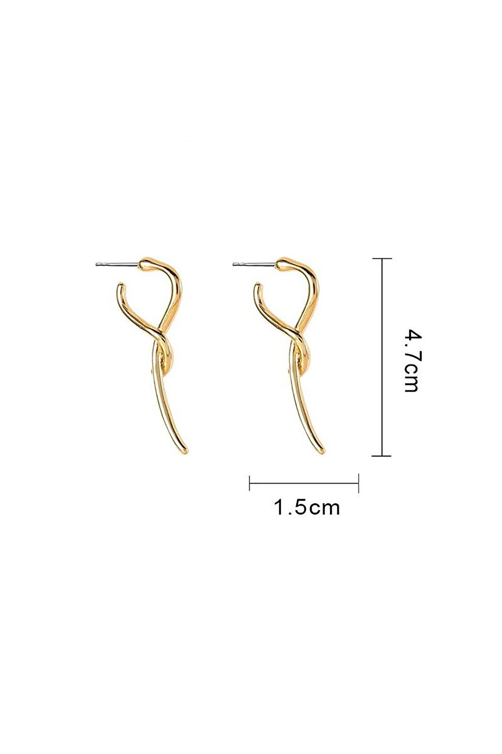 Gold Spiral Earring