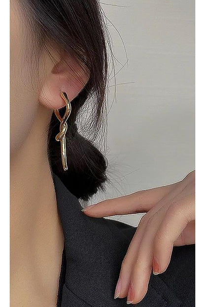 Gold Spiral Earring