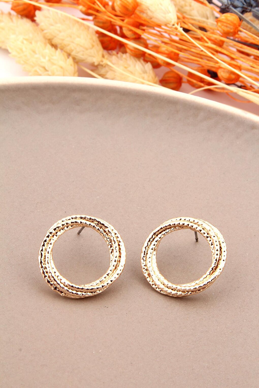 Gold Nested Hoop Earrings