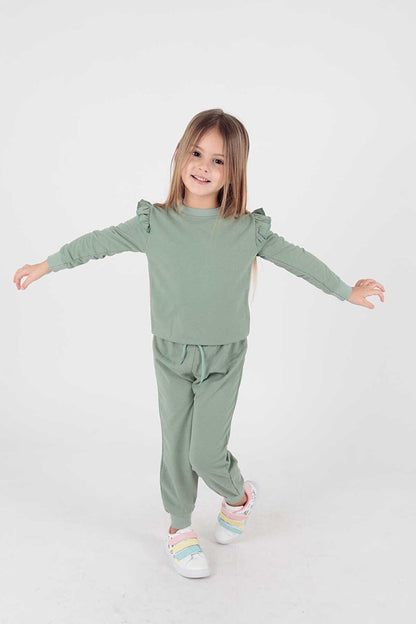 Girl's Frilly Tracksuit Ak2203