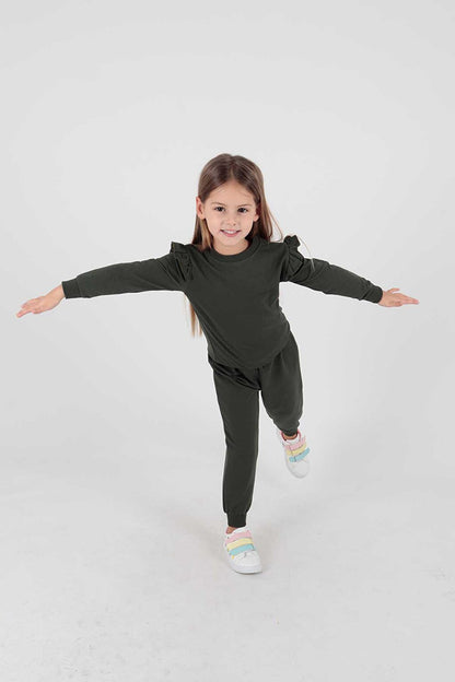 Girl's Frilly Tracksuit Ak2203