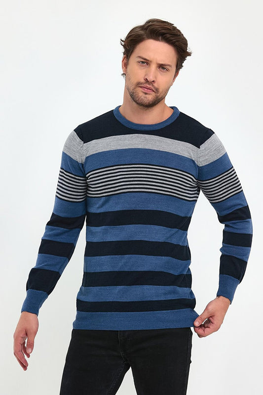 Striped Knitwear Men's Sweater