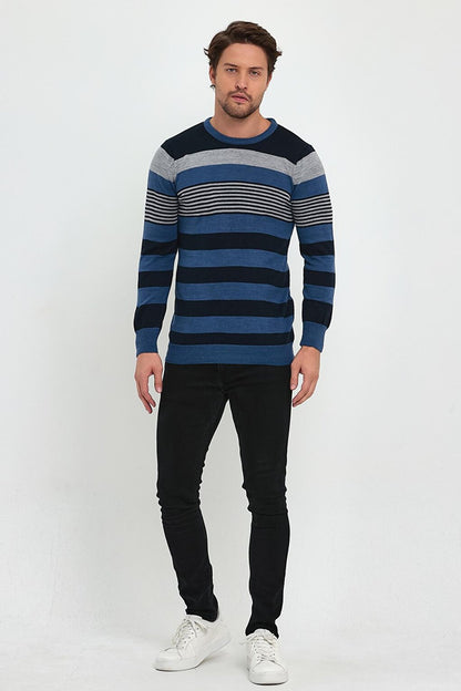 Striped Knitwear Men's Sweater