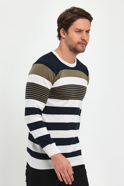 Striped Knitwear Men's Sweater