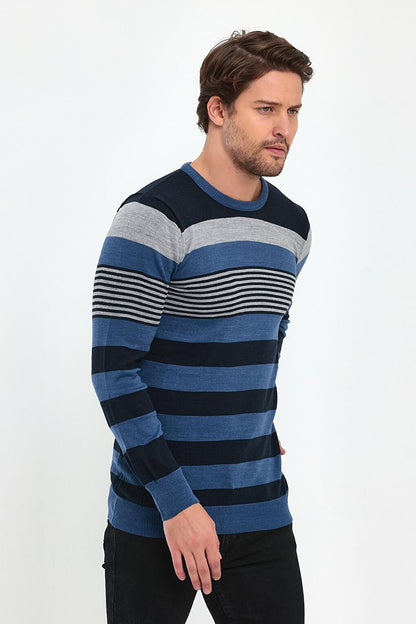 Striped Knitwear Men's Sweater