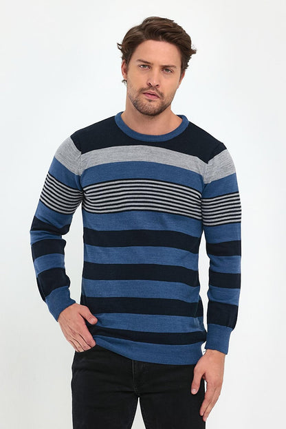 Striped Knitwear Men's Sweater