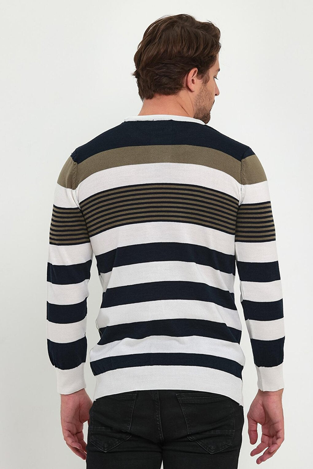 Striped Knitwear Men's Sweater