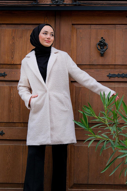 Women's Boucle Coat Beige