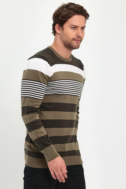 Striped Knitwear Men's Sweater