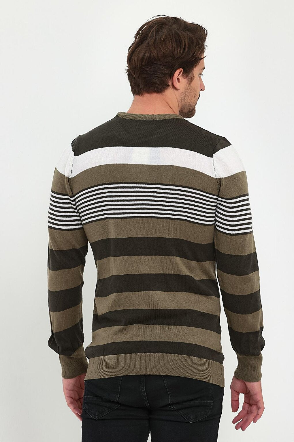 Striped Knitwear Men's Sweater