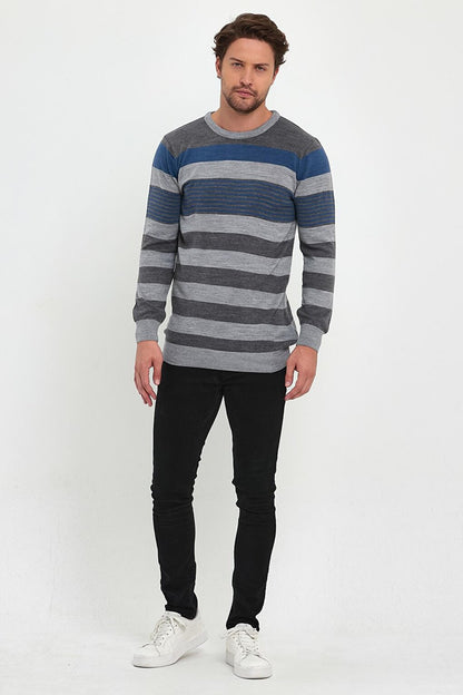 Striped Knitwear Men's Sweater