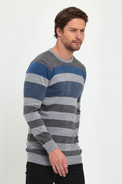 Striped Knitwear Men's Sweater