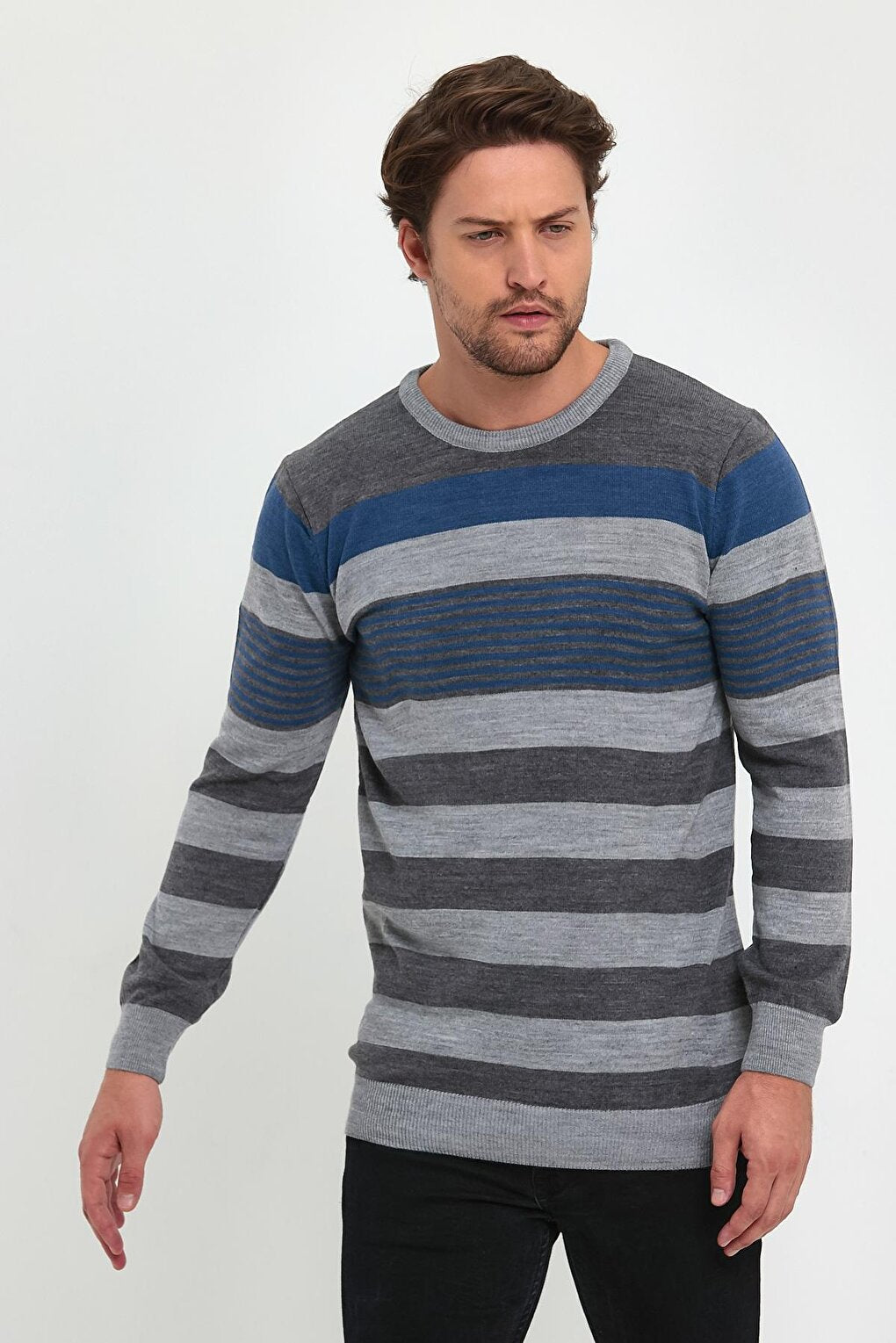 Striped Knitwear Men's Sweater