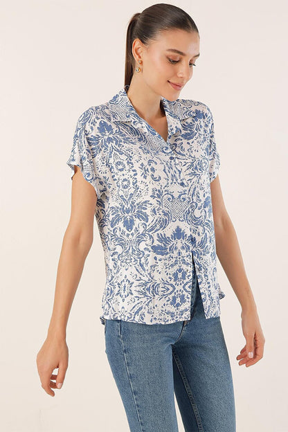 3711 Half Sleeve Shirt - D.Blue