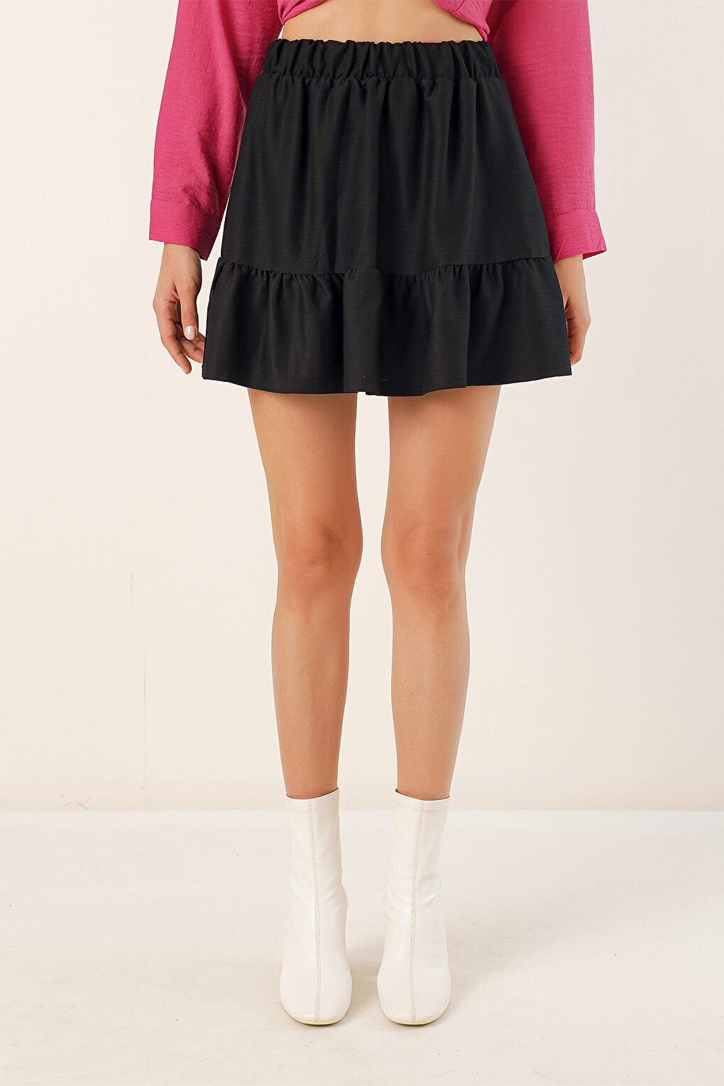 1884 Knitted Mini Skirt - Black