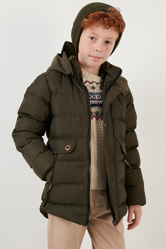 Plush Lined Hooded Coat 6031879