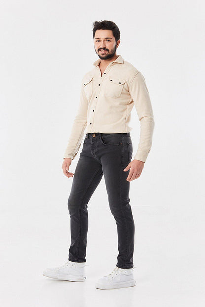 Grinded Narrow Leg Skinny Trousers