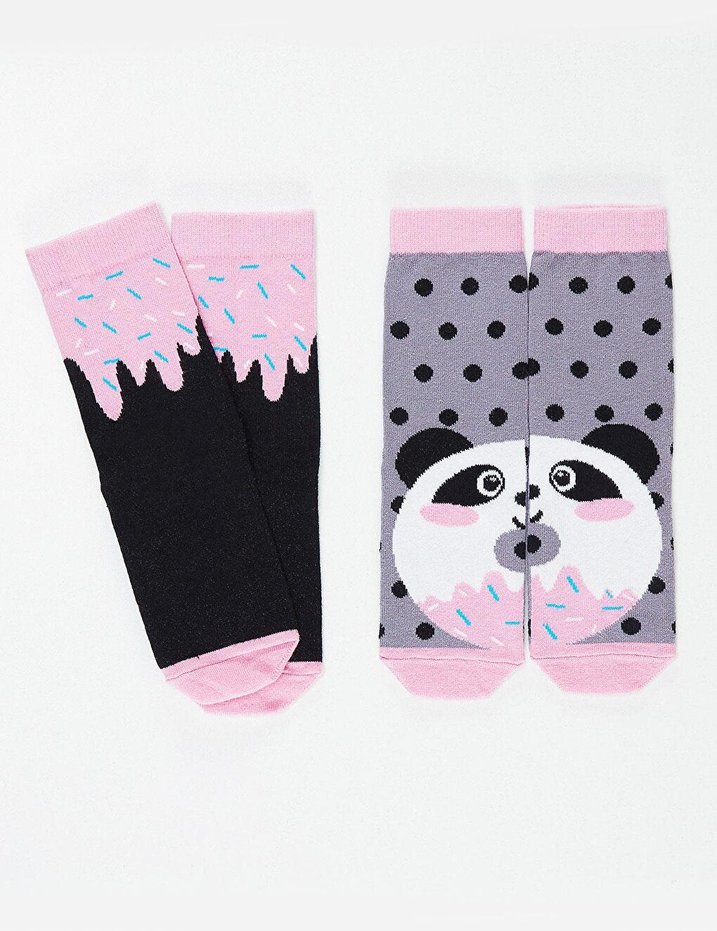 Panda&amp;Crema Girls Socks 2-pack