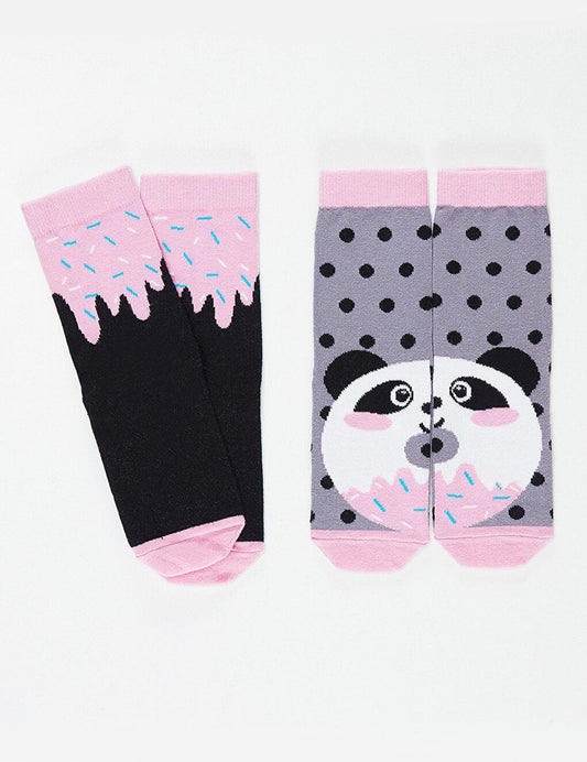 Panda&amp;Crema Girls Socks 2-pack