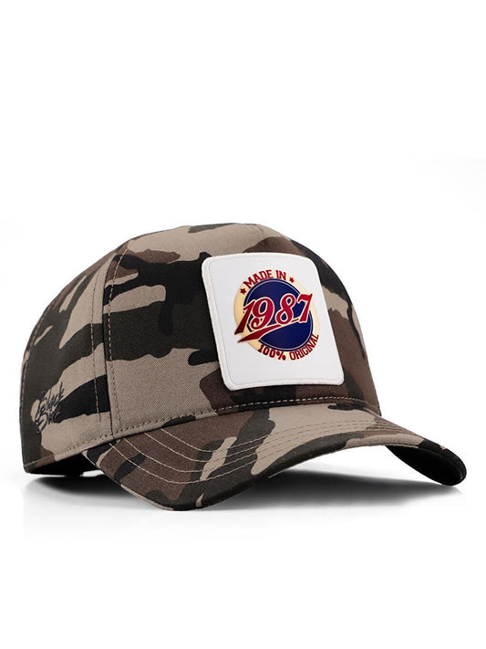 V1 Baseball Made In 1987 - 1 Unisex Camouflage Hat (Cap) with Code Logo