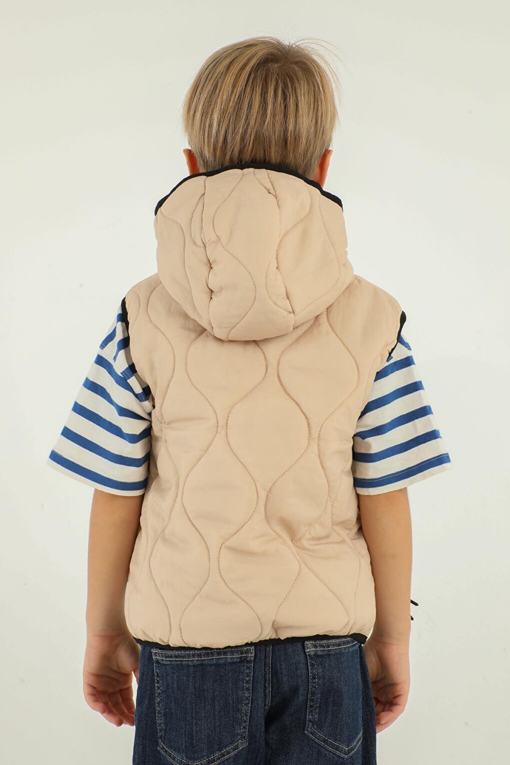 Hooded Double Pocket Boy's Vest