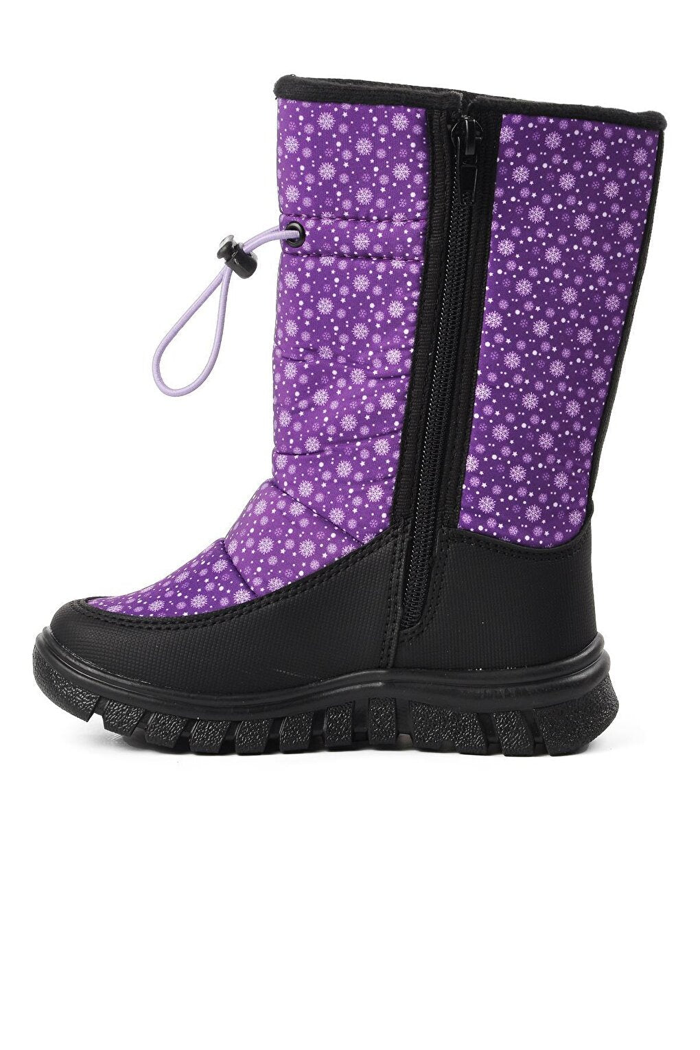 Maria-P Purple Fleece Children's Snow Boots