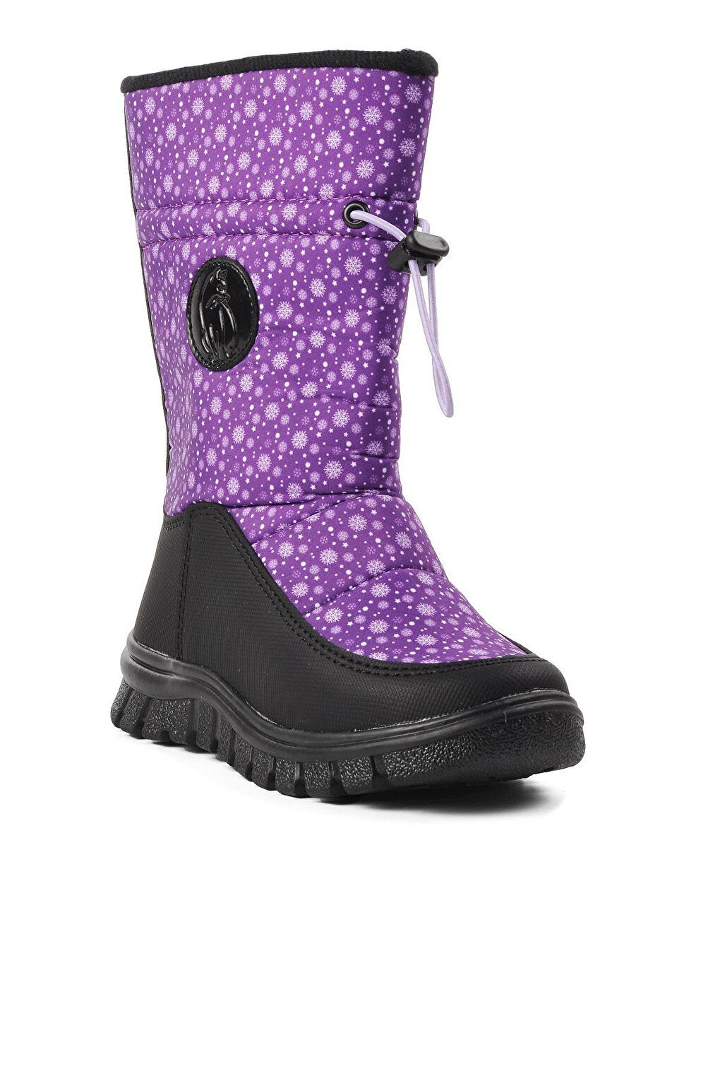 Maria-P Purple Fleece Children's Snow Boots