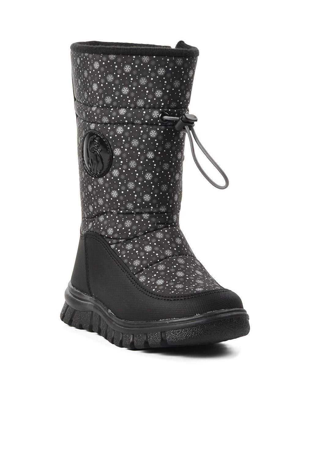 Maria-P Black Kids Snow Boots