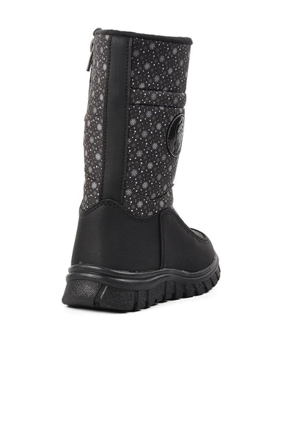 Maria-P Black Kids Snow Boots