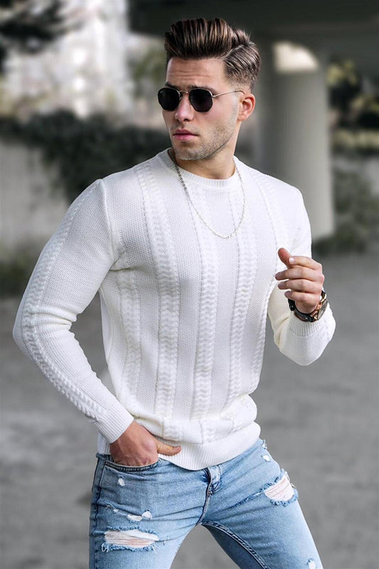 Men's Ecru Sweater 5178