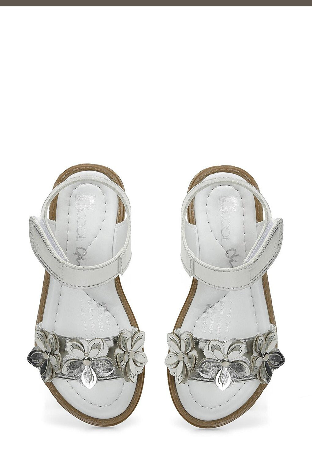 APE.P 4FX Silver Girls' Sandals