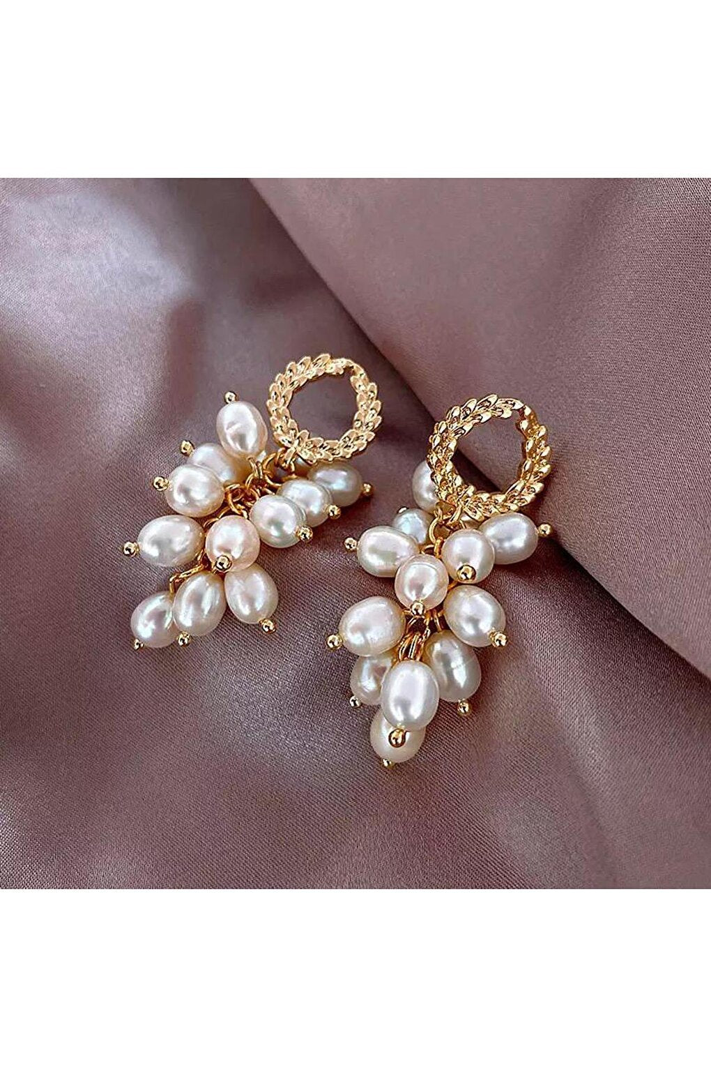 Pearl Grape Earrings