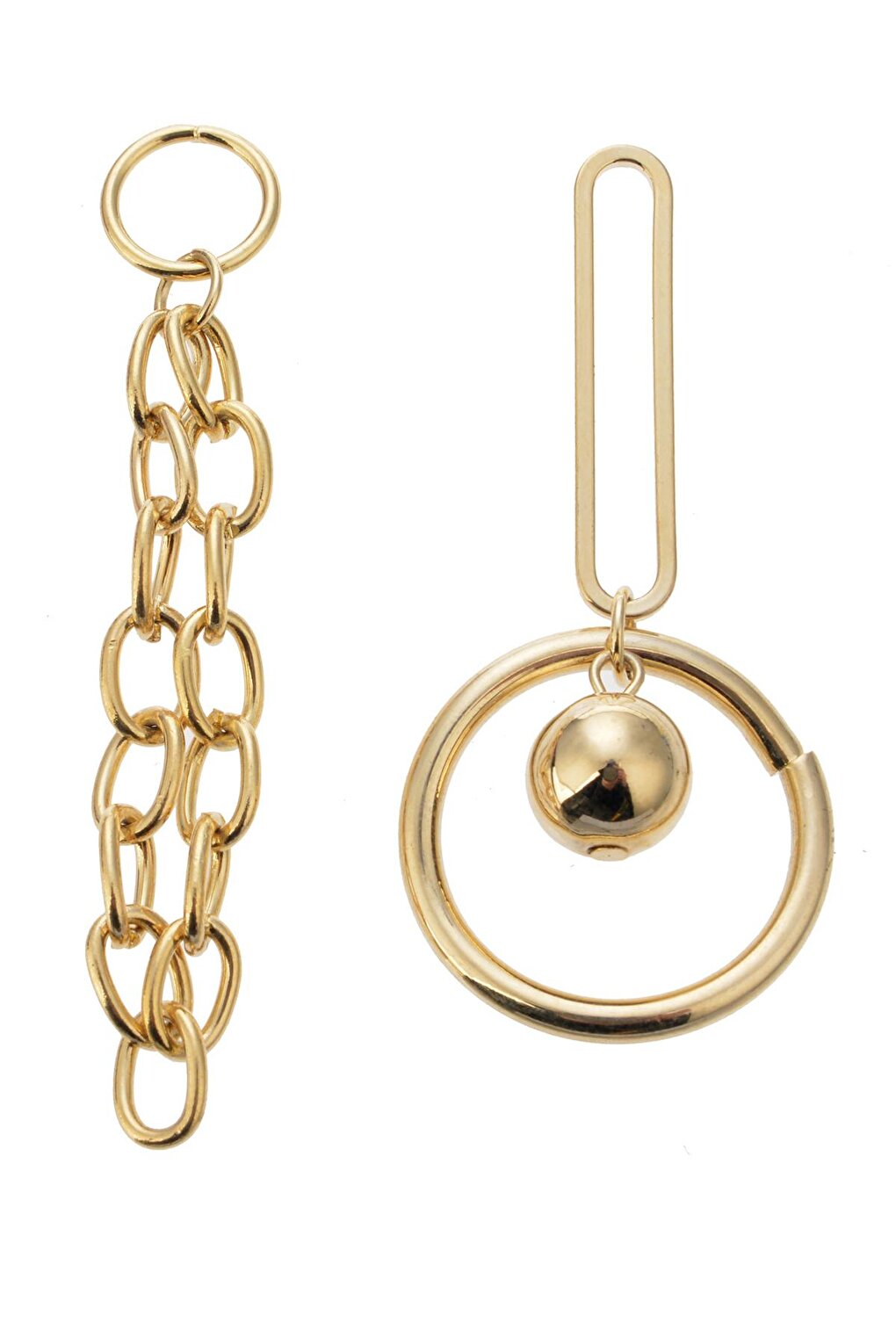 Asymmetrical Chain Earrings