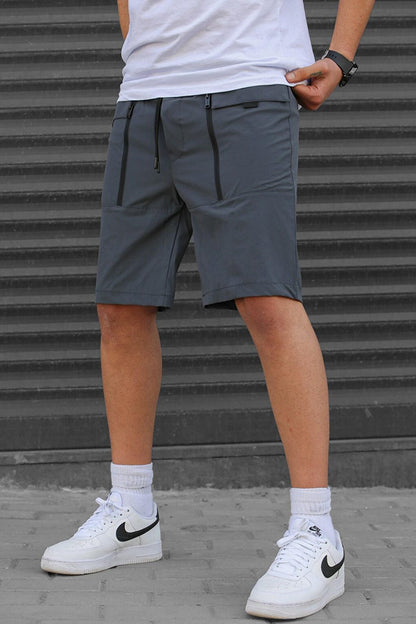 Basic Men's Capri Shorts with Smoked Pockets