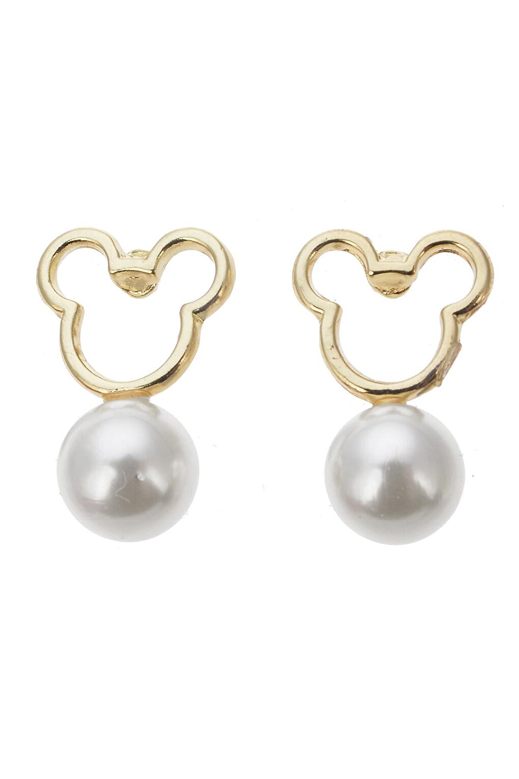 mini pearl heart earrings