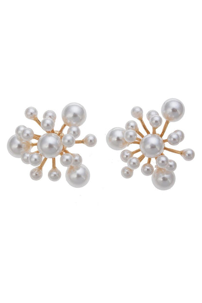 pearl fringe earrings