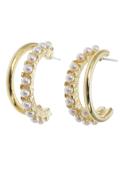 Pearl Hoop Earring