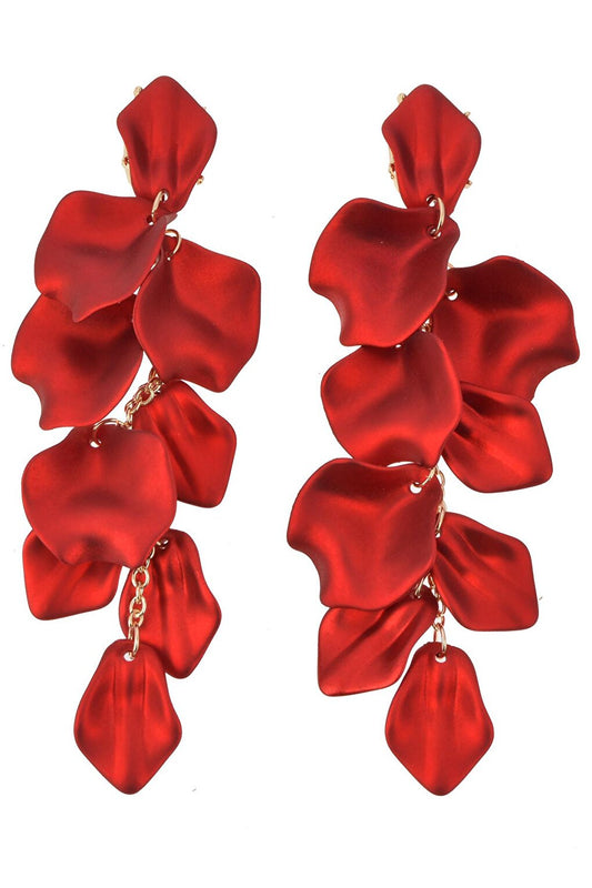 Red Leaves Earrings