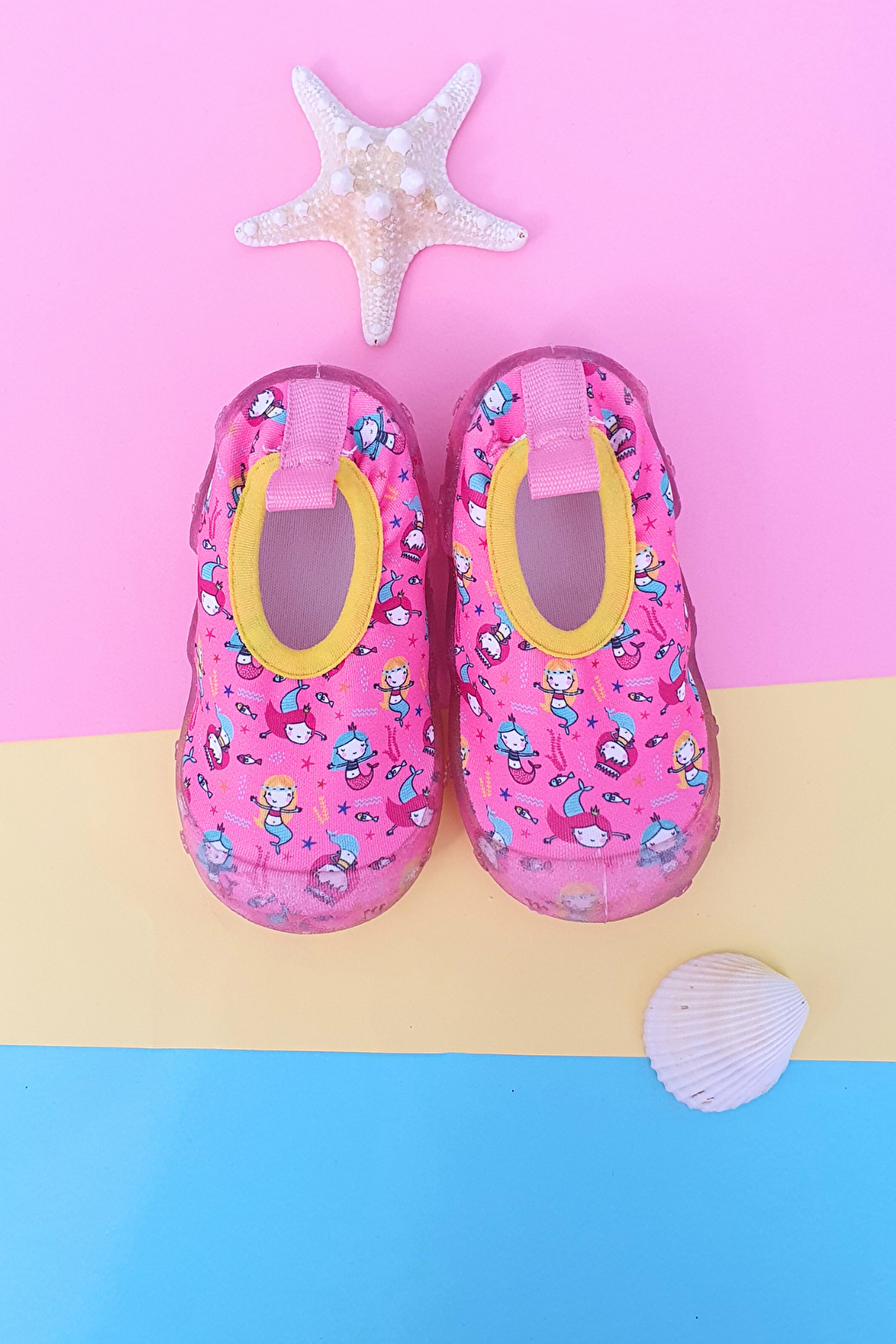 Mermaid Pink Girl's Non-Slip Sole Sea Shoes-F-7041