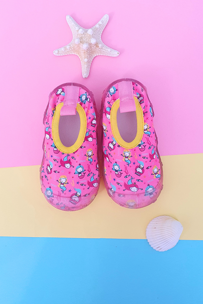 Mermaid Pink Girl's Non-Slip Sole Sea Shoes-F-7041