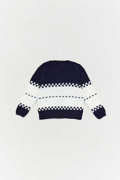 Boy's Knitwear Cardigan with Car