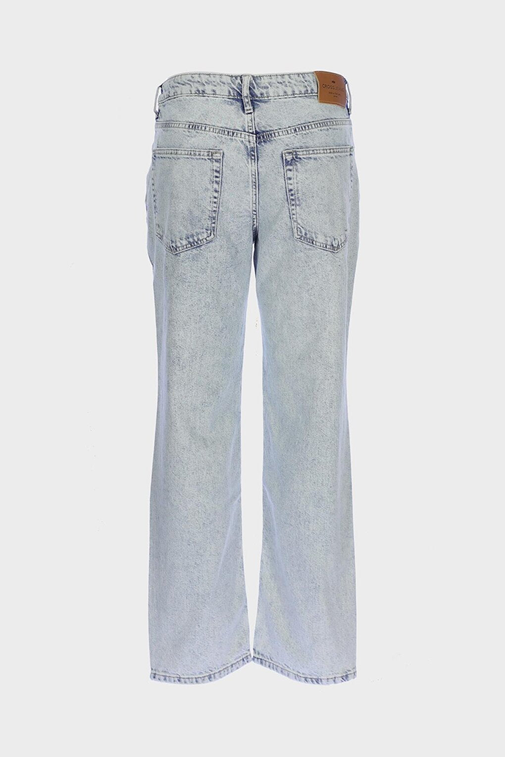 Finn Ice Blue Regular Tapered Buttoned Jean Trousers E 4407-014