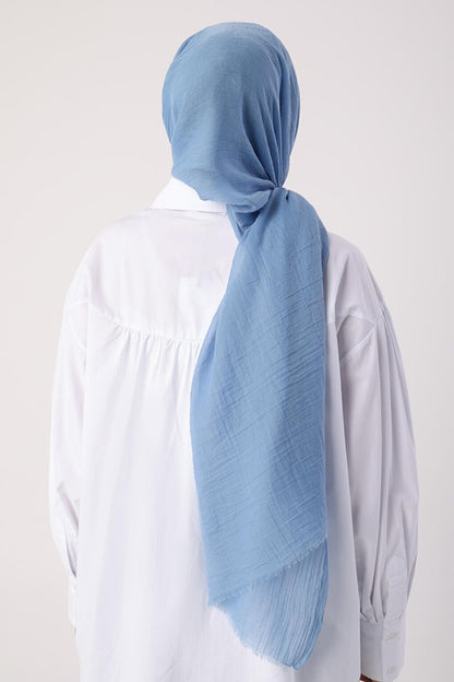 Light Blue Cotton Shawl