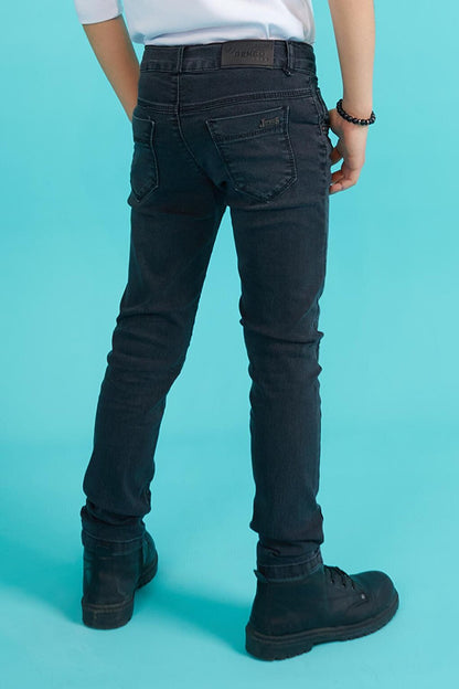 Boy's Smoked Jean Trousers 12-17 Years 13784