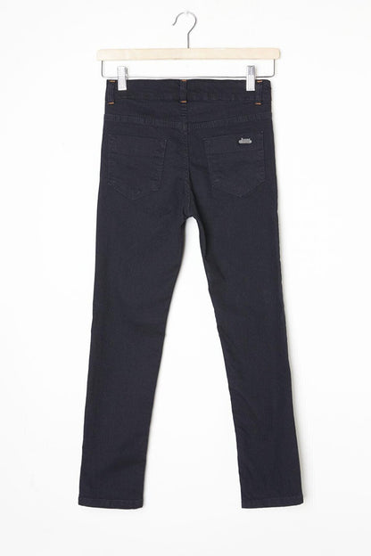 Black Boy's Lycra Jean Trousers 16240