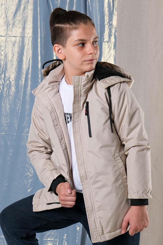 Boy's Thick Long Coat