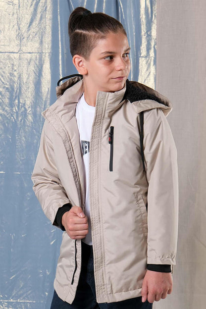 Boy's Thick Long Coat